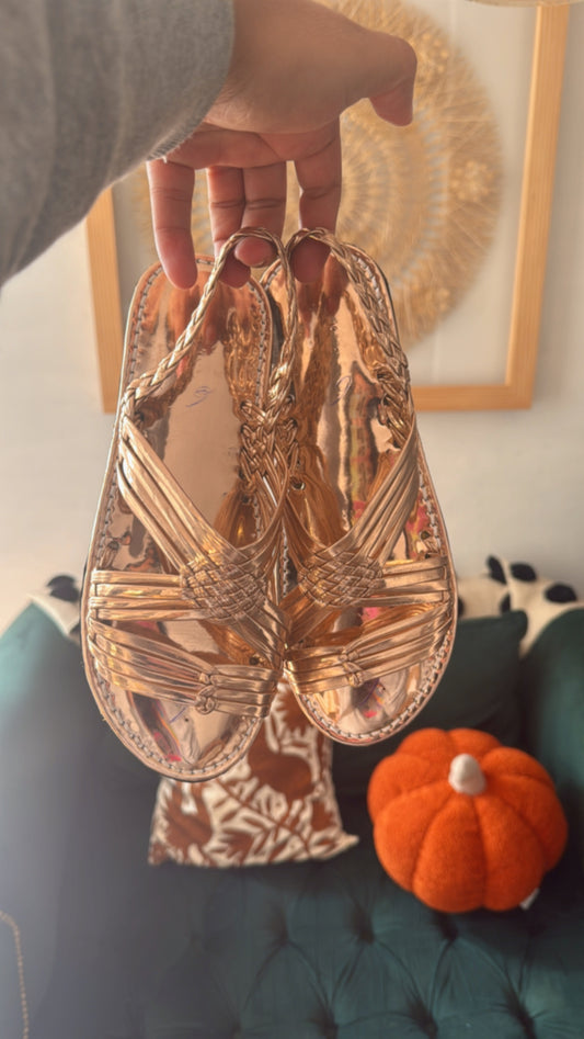 Huarachitos cobre del 24 MX mujer
