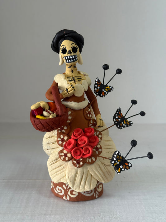Catrina miniatura panecitos noche de muertos
