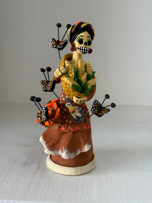 Catrina miniatura elotes noche de ánimas