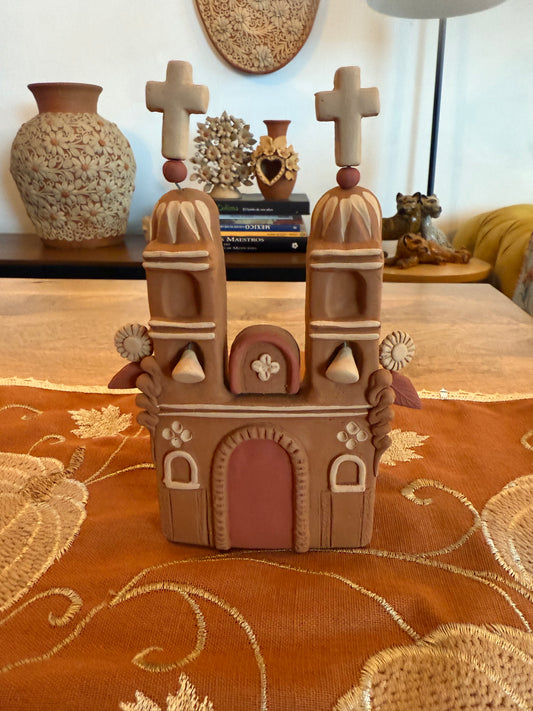 Iglesia de Metepec para altar noche de ánimas