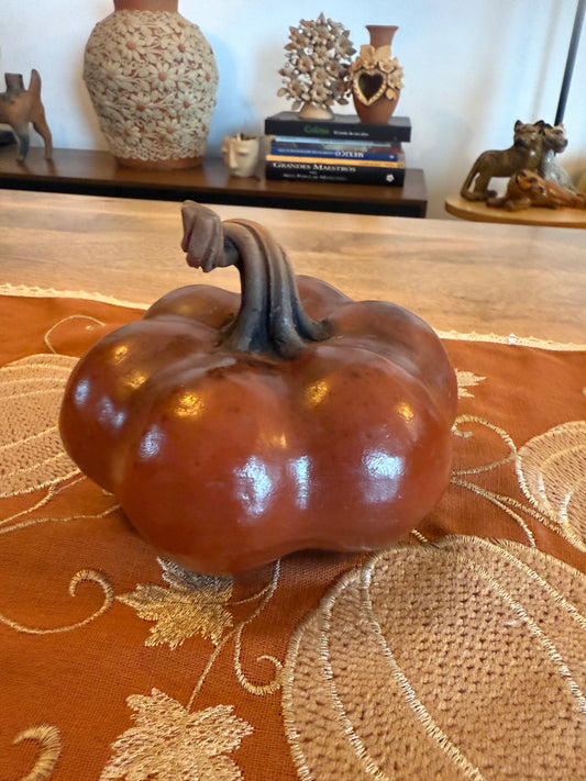 Calabaza roja mediana Zinapécuaro noche de ánimas