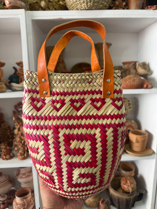 Bolsa de palma mediana roja