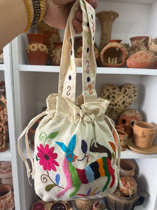 Bolsa alhajero otomí multicolor