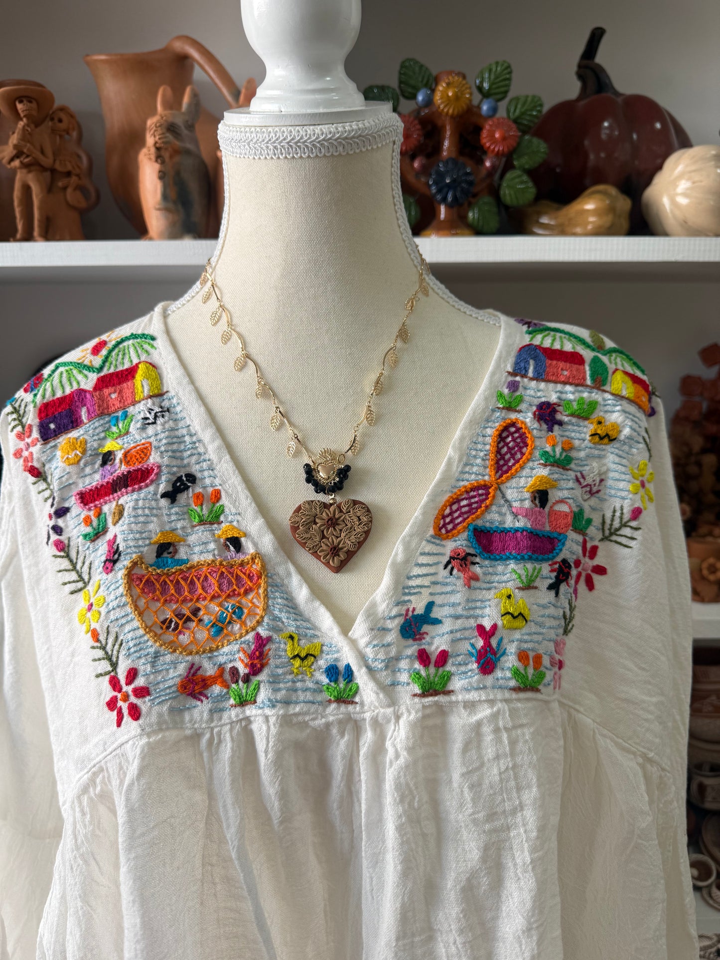 Blusa Unitalla de historias de lago Tzintzuntzan mujer