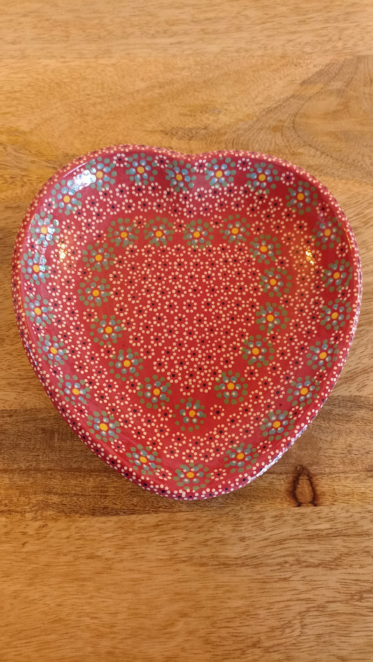 Plato de corazón 20 cms Capula Valentín