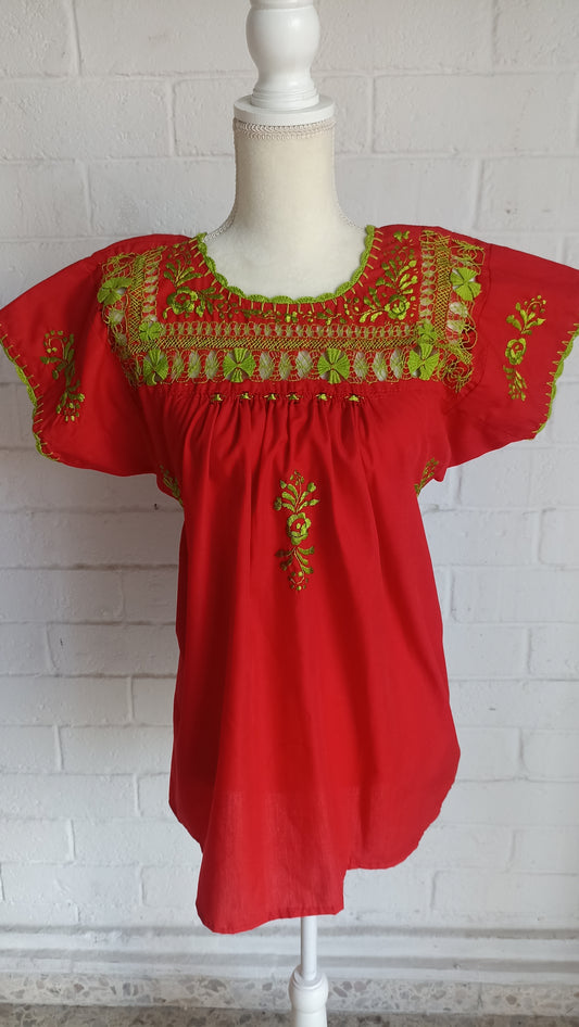 Blusa mujer roja San Antonino