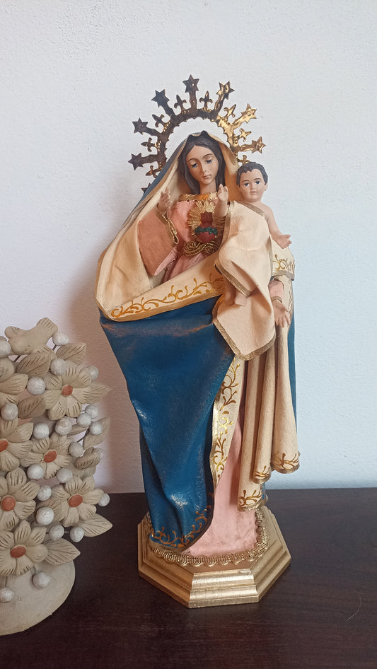 Virgen del Sagrado corazón arte en cerería