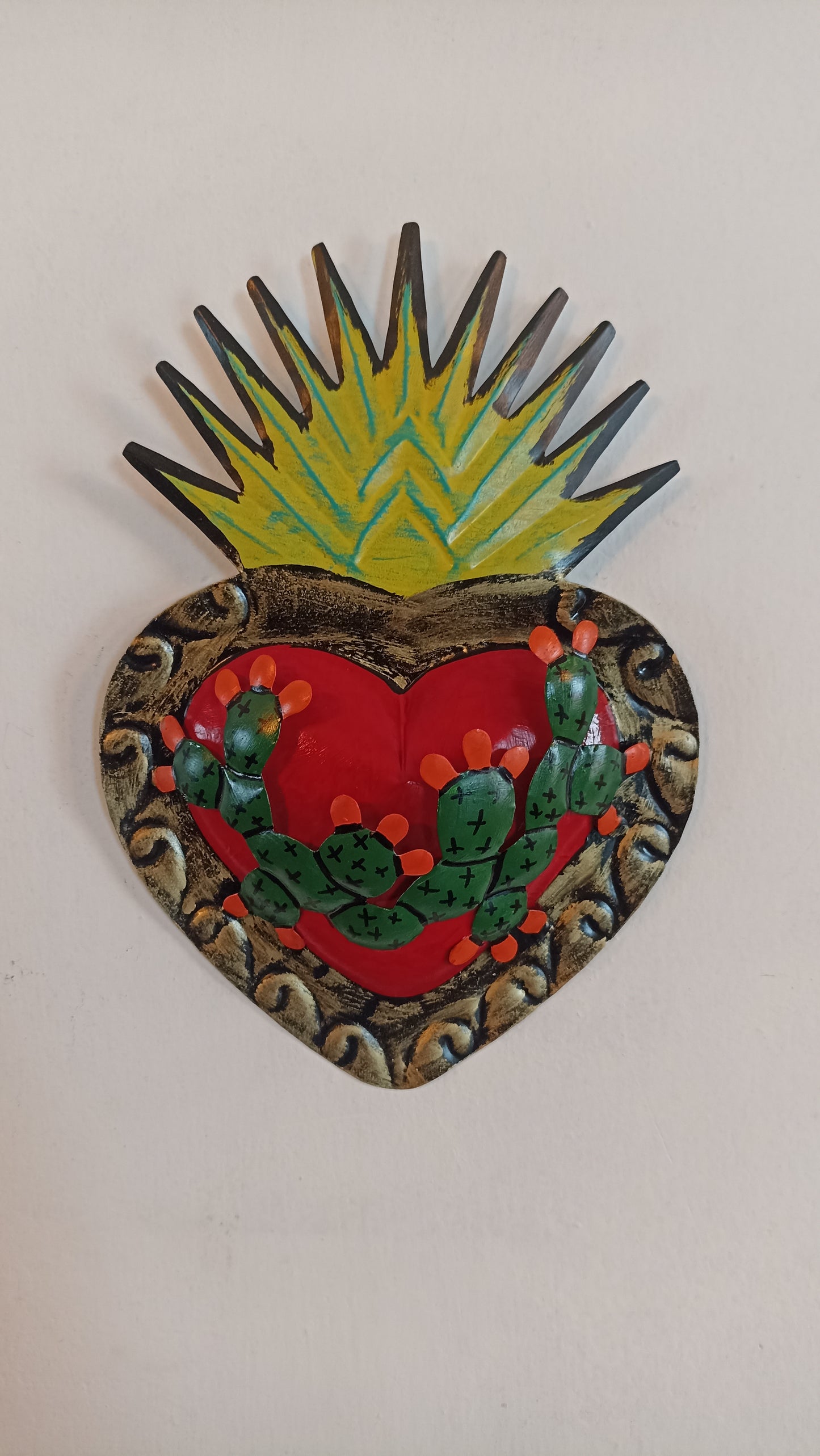 Corazón de latón nopal