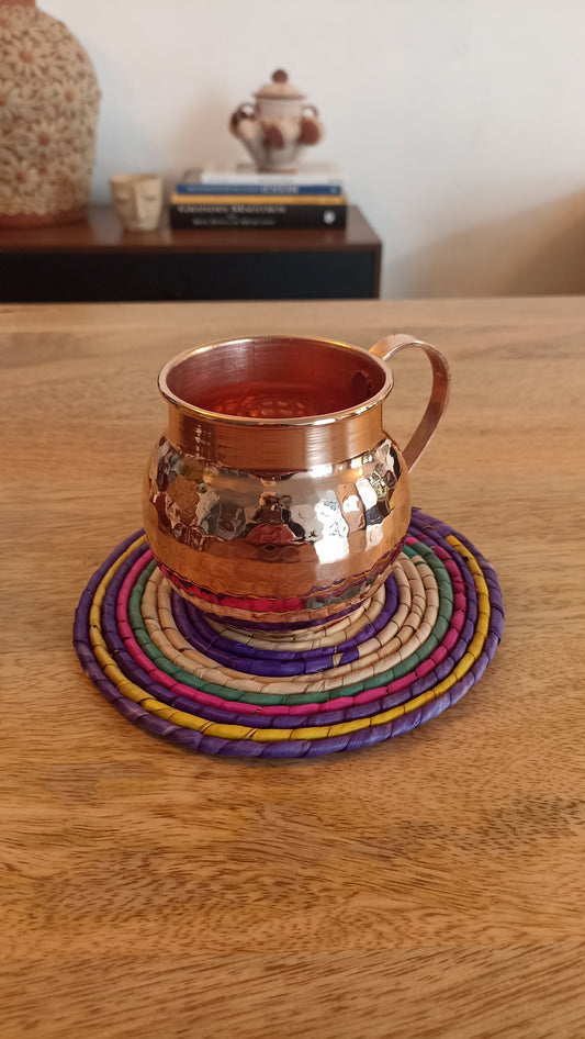 Taza de cobre estilo Michoacán