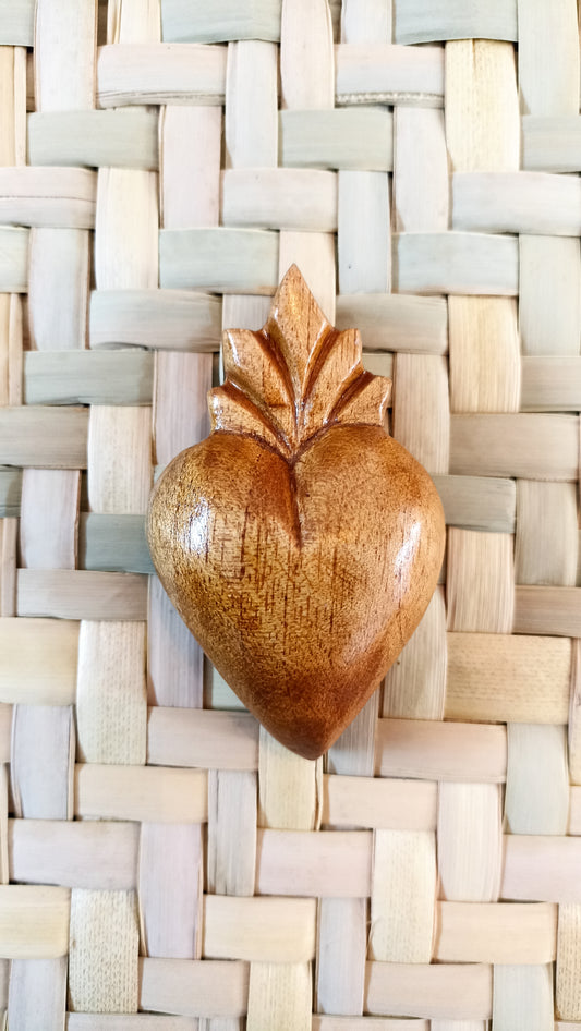 Corazón de madera chico modelo 3