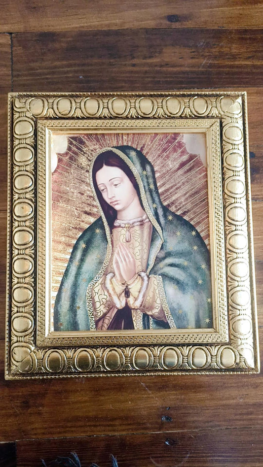 Cuadro de madera de la Virgen de Guadalupe modelo 2