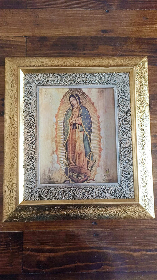 Cuadro de madera de la Virgen de Guadalupe modelo 3