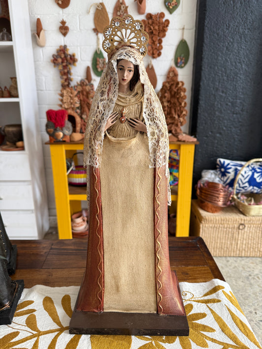 Virgen del Sagrado corazón arte religioso