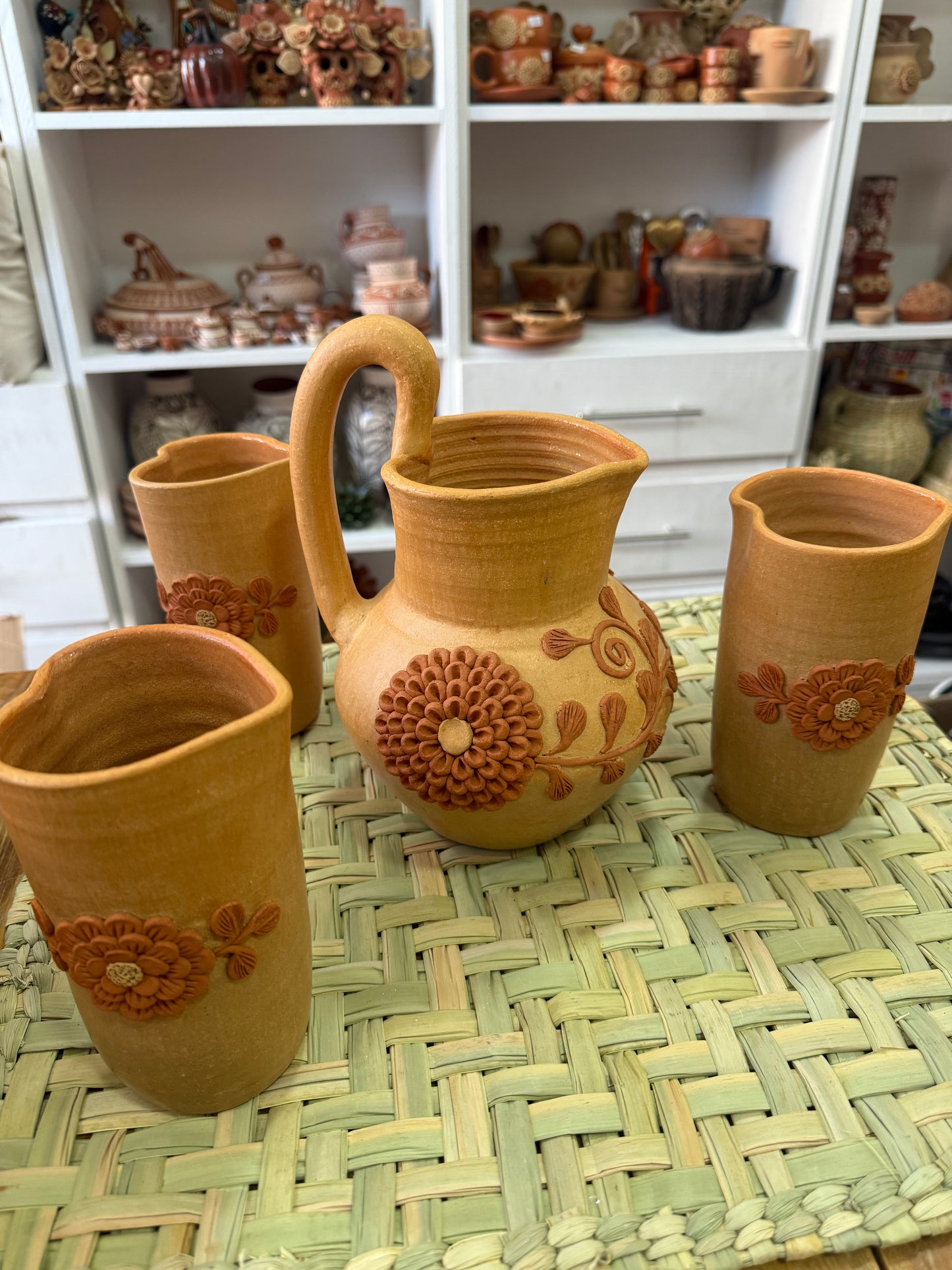 Jarra boca de corazón Atzompa