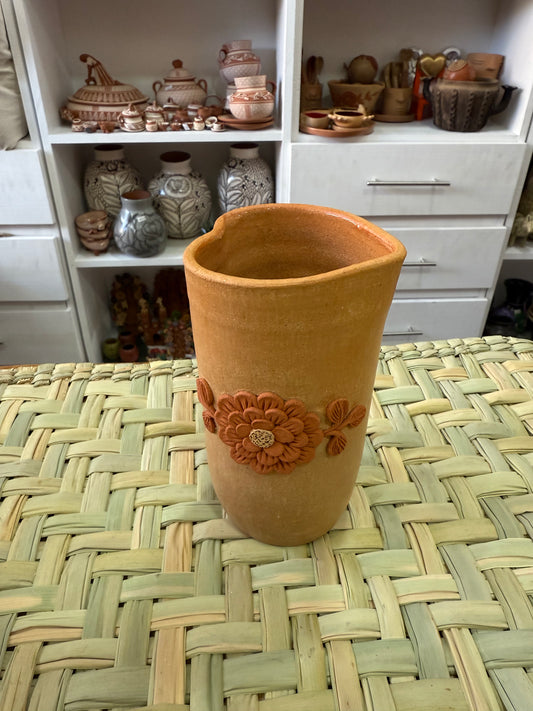 Vaso de corazón natural Atzompa
