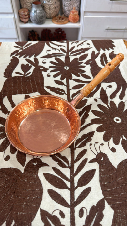 Sartén de cobre de cobre de 17 cms de diámetro