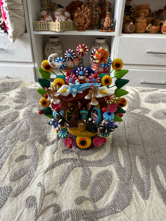 Mini Nacimiento árbol de colores navidad