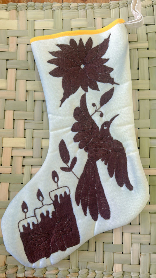 Botita otomí café navidad