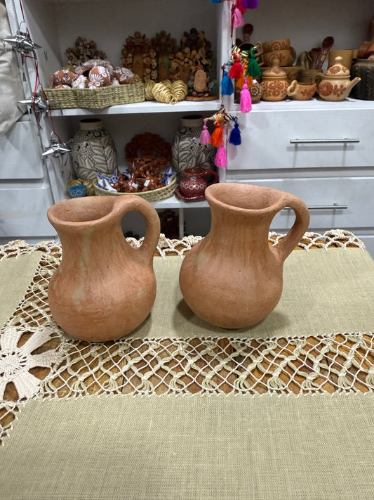 Juego de 2 jarras de barro de mixe