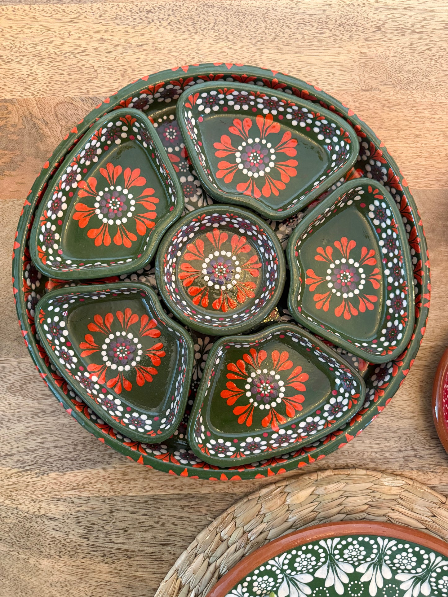 Botanero verde Capula Navidad