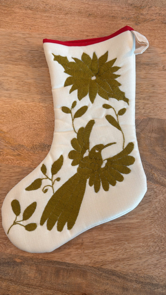 Botita otomi verde Navidad modelo 2