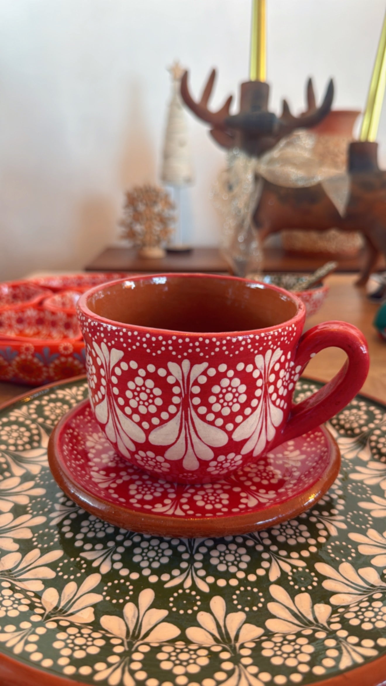 Set chocolatero rojo Capula Valentín