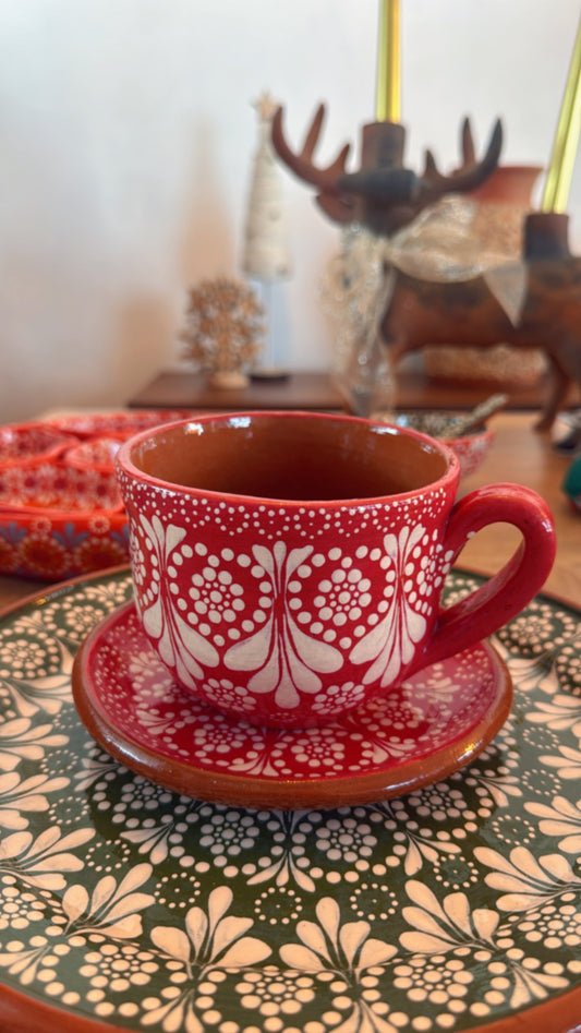 Set chocolatero rojo Capula Valentín