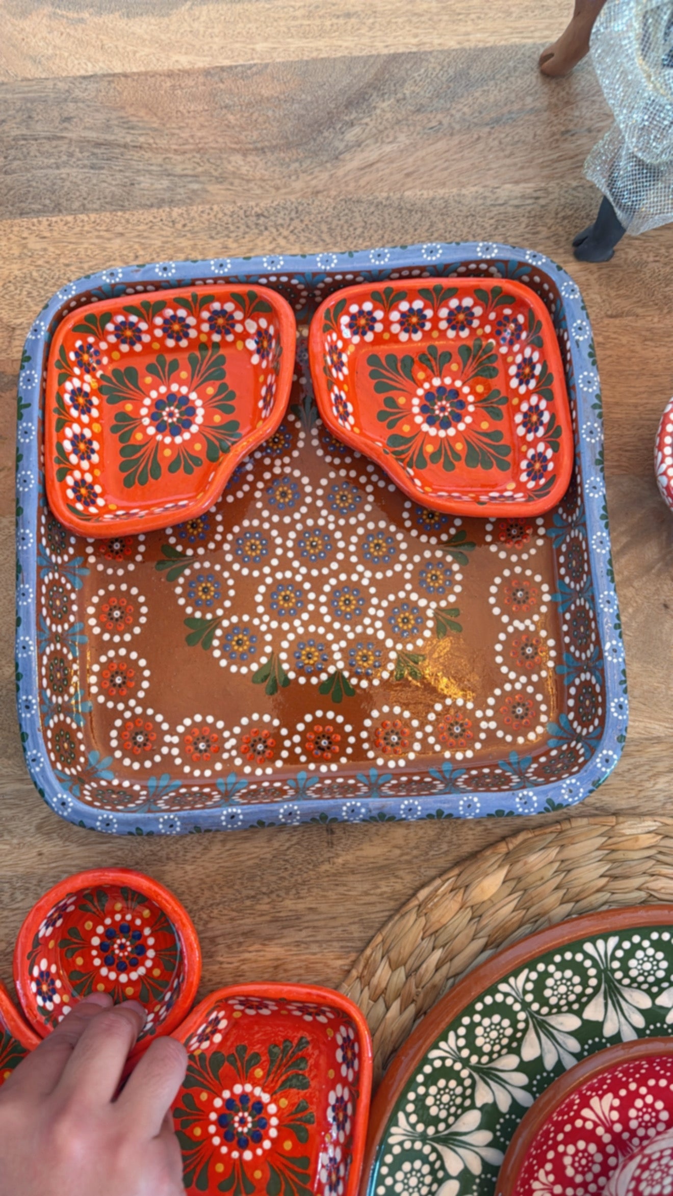 Botanero naranja Capula Navidad