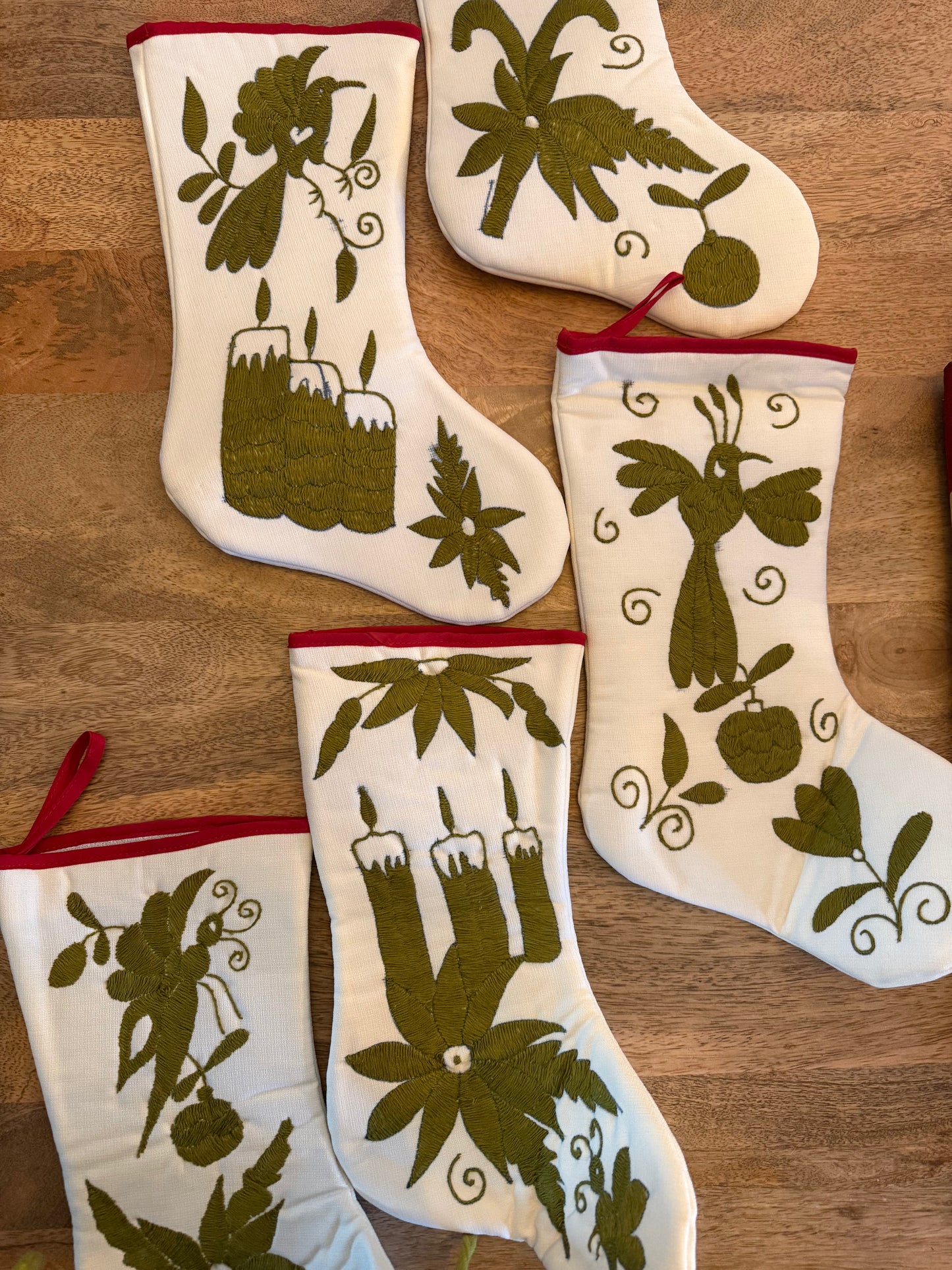 Juego de botas otomí verde olivo