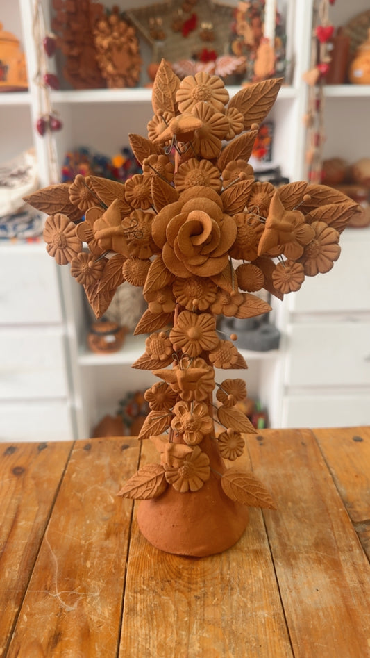 Cruz de pie natural 30 cms Metepec