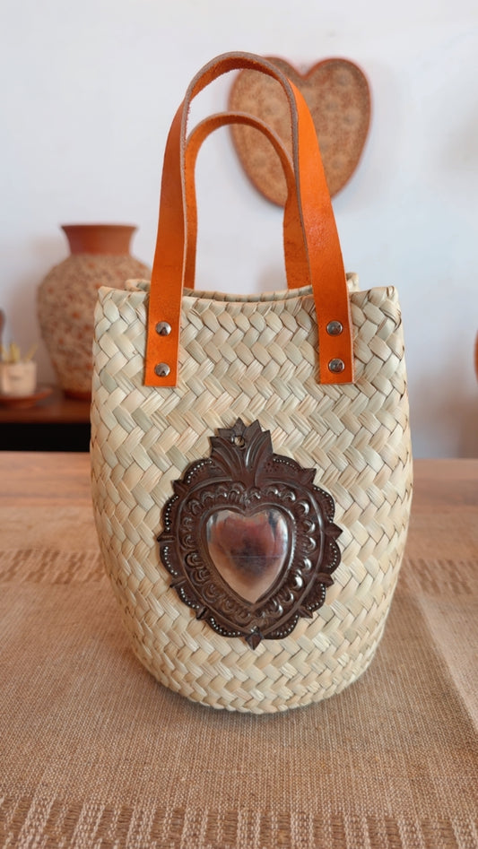 Bolsa de palma chica asa corta