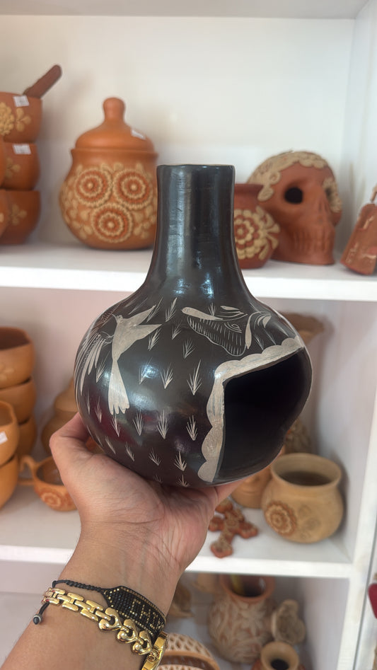 Chimenea Huancito 20 cms negro