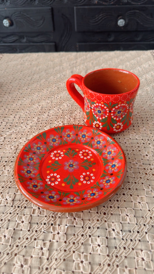 Set naranja capulineado grande primavera