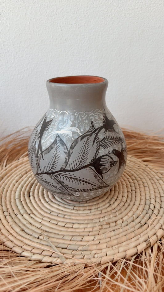 Jarrón Huancito gris 20