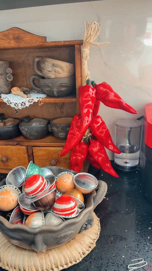 Ristra de chile de árbol