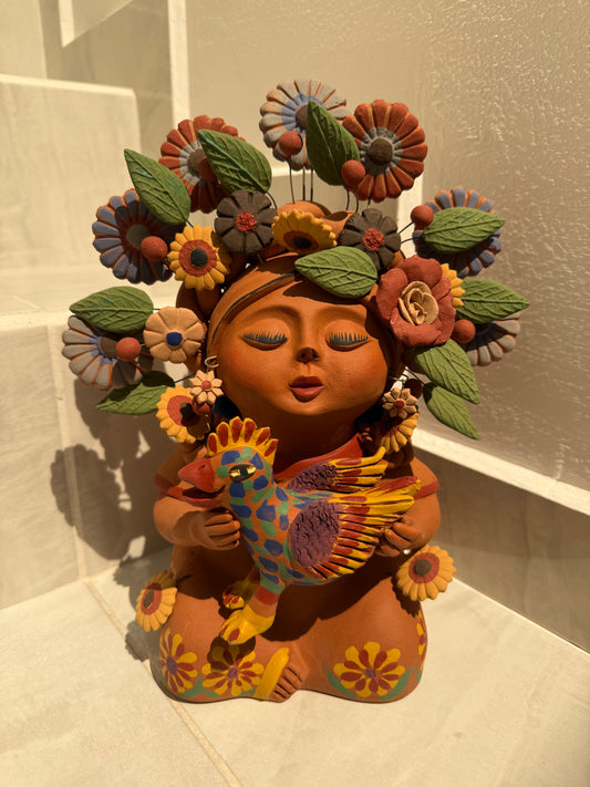 Pachamama chica pigmentada de gallina