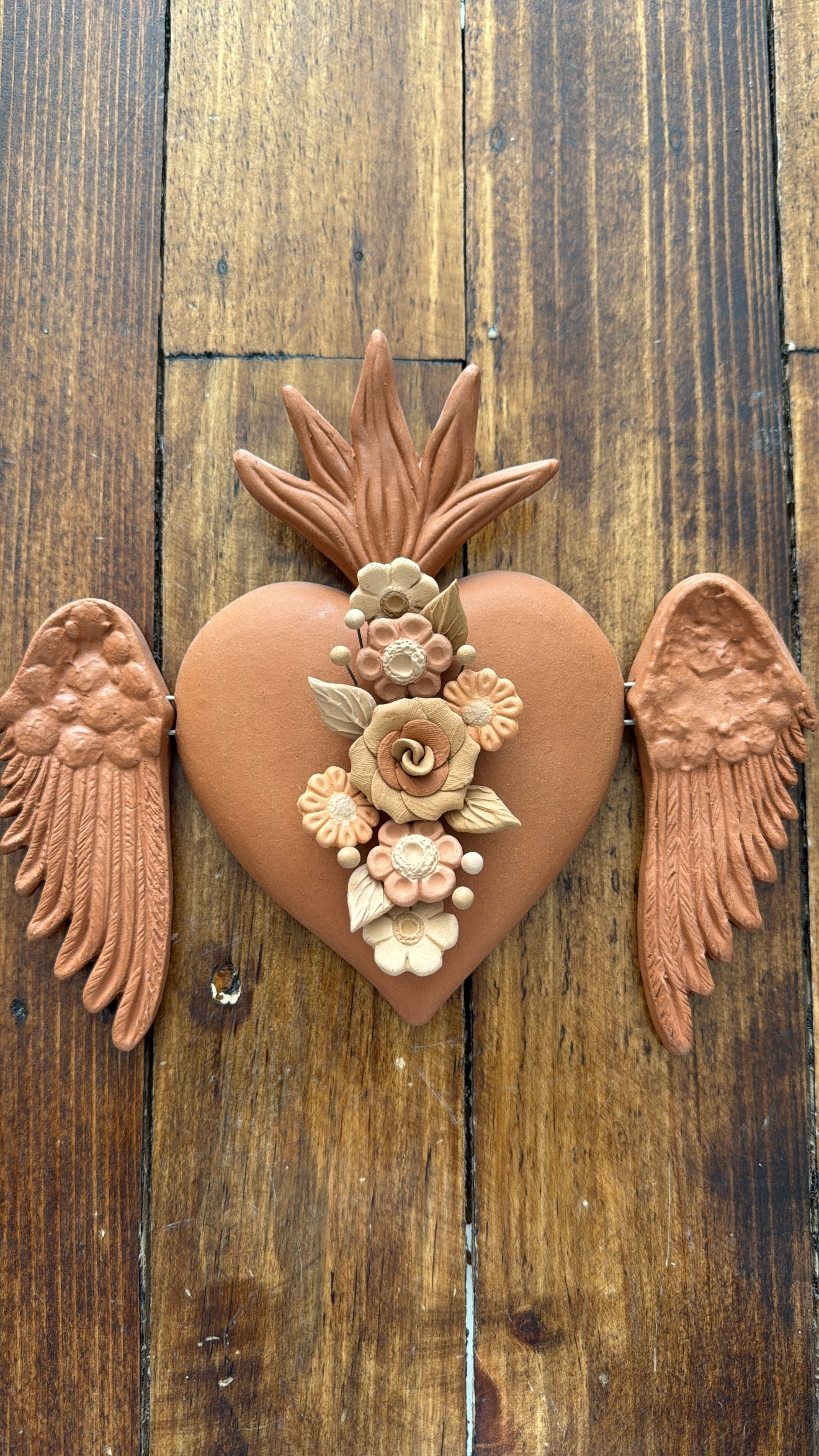 Corazón con alas modelo 1 Metepec