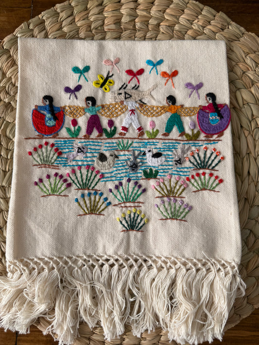 Servilleta baile del pescado Tzintzuntzan