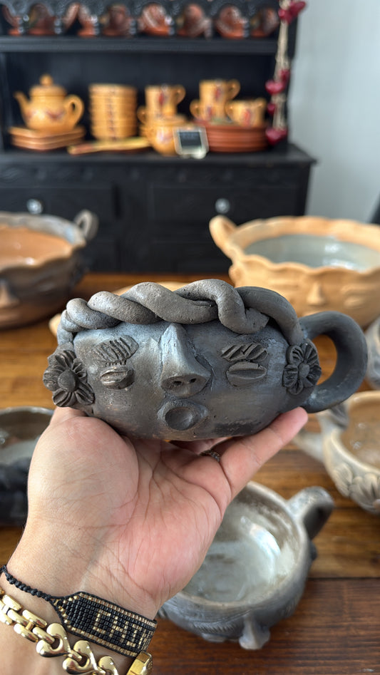 Taza Josefina ahumada trenza atzompa