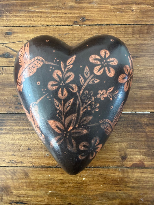 Corazón de pared de colibríes chico Zinapecuaro