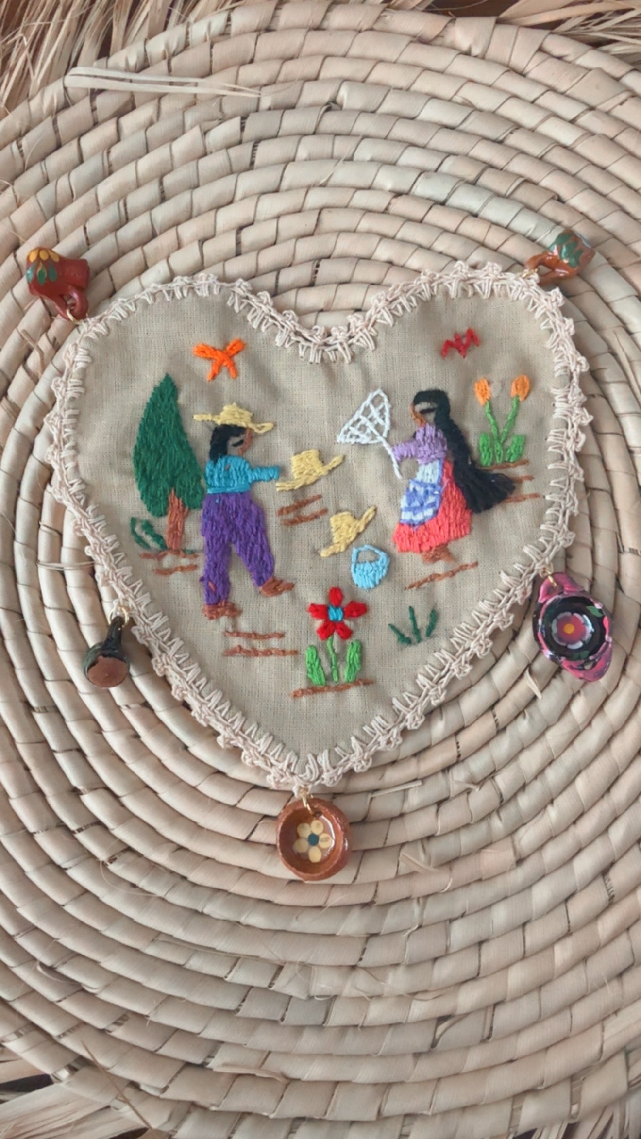 Portavaso vendedor sombreros Tzintzuntzan