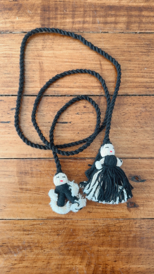 Par de Tlacoyal  negro Jalieza