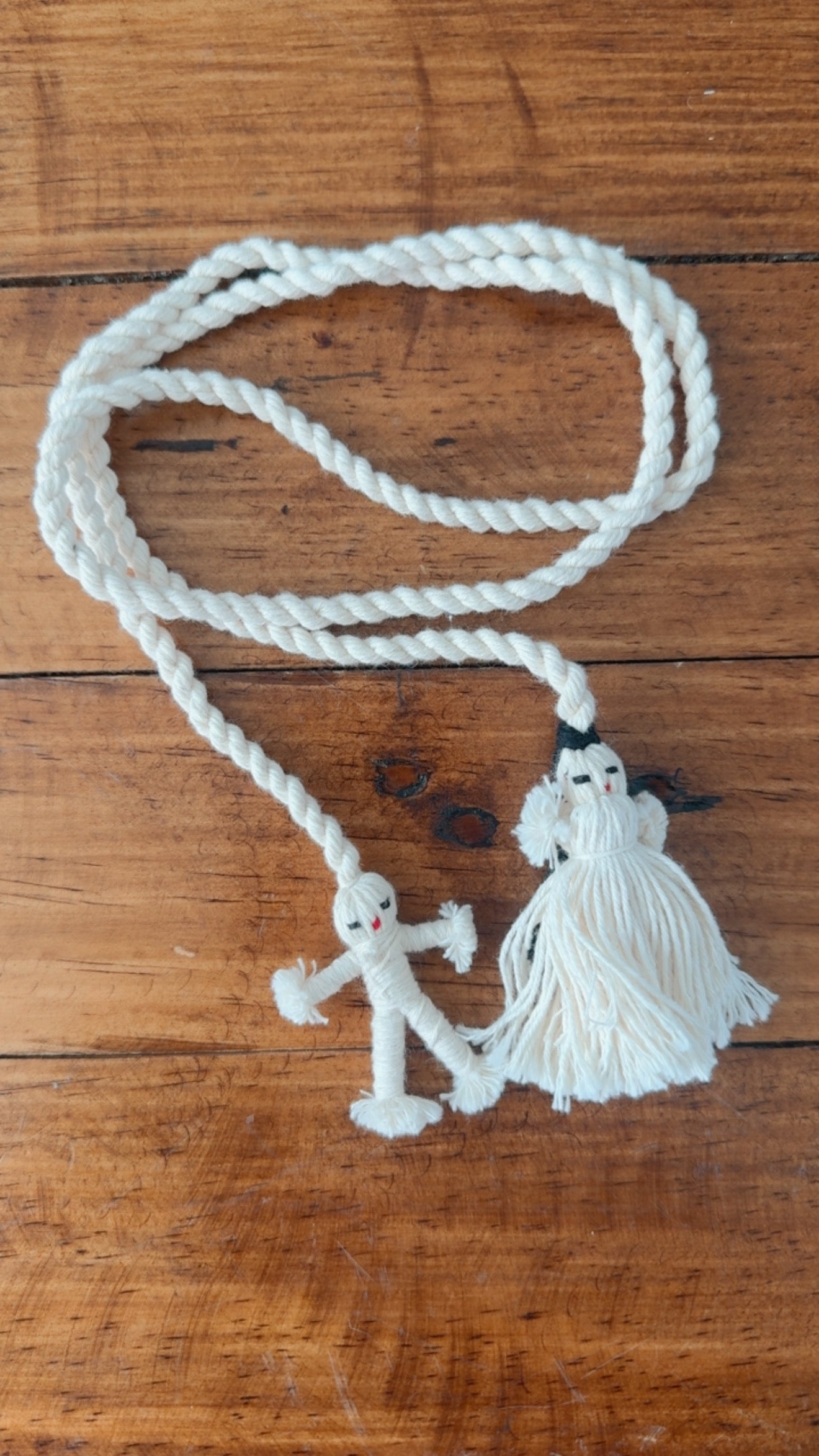 Par de Tlacoyal  blanco Jalieza