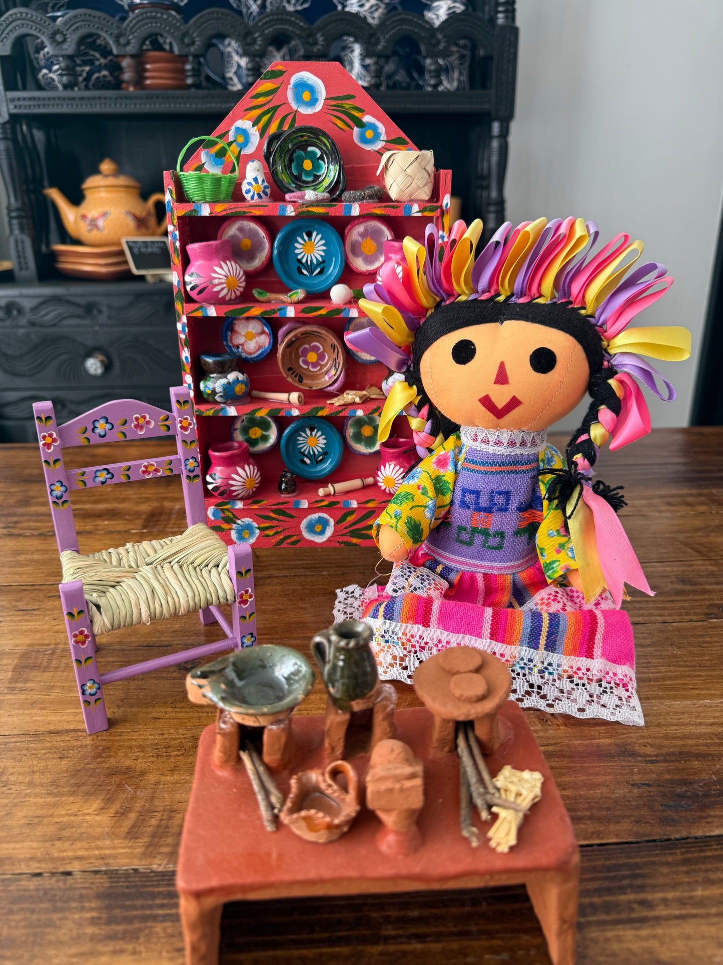 Muñeca Lele mediana Rosa con lila
