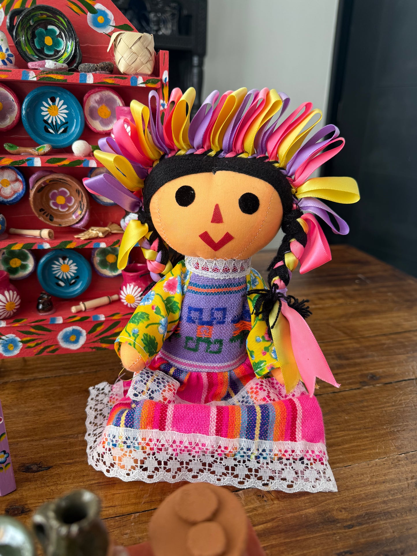 Muñeca Lele mediana Rosa con lila