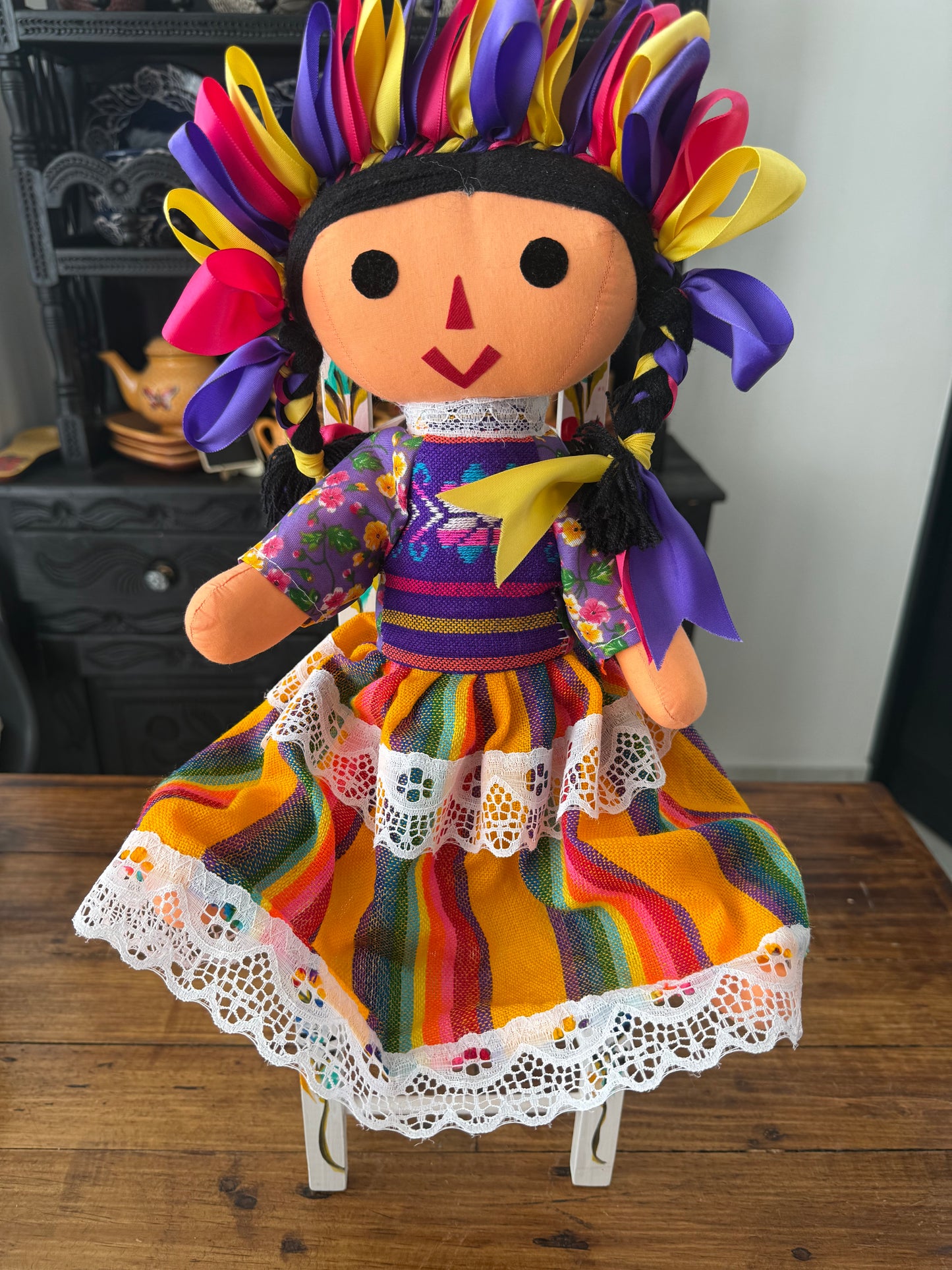 Muñeca Lele jumbo morado