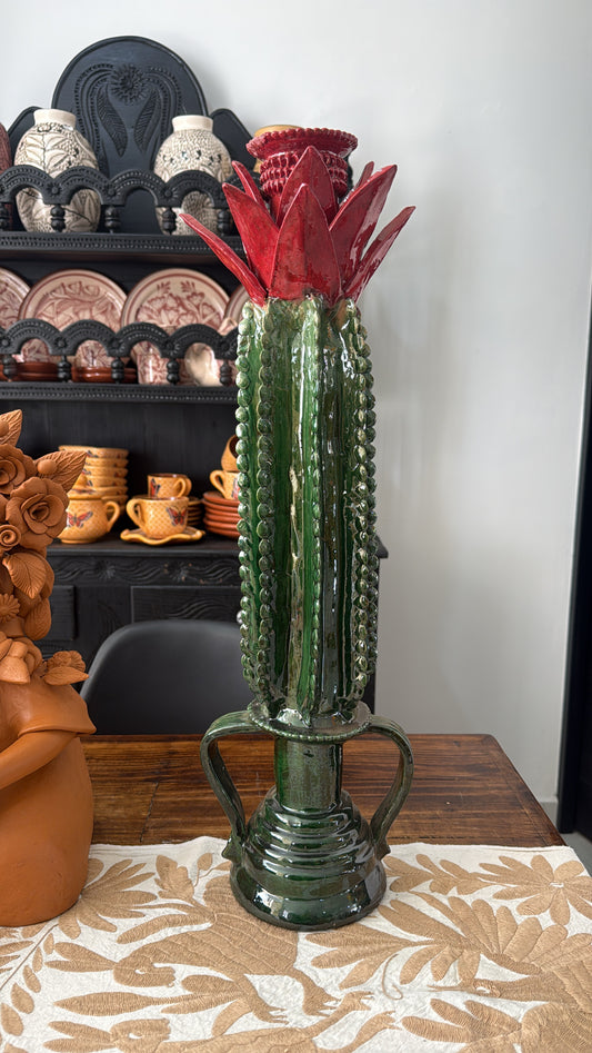 Candelero de biznaga cactus