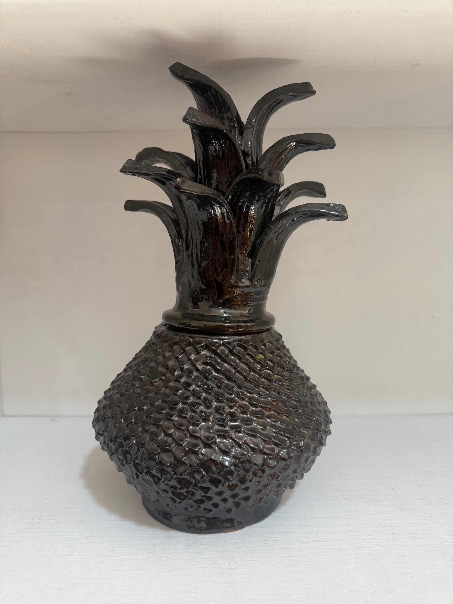 Piña vidriada negra San José de Gracia