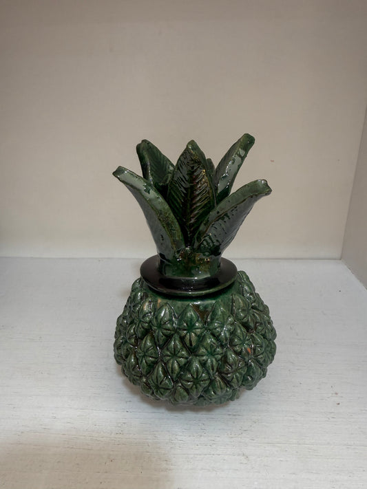 Piña vidriada verde mini San José de Gracia