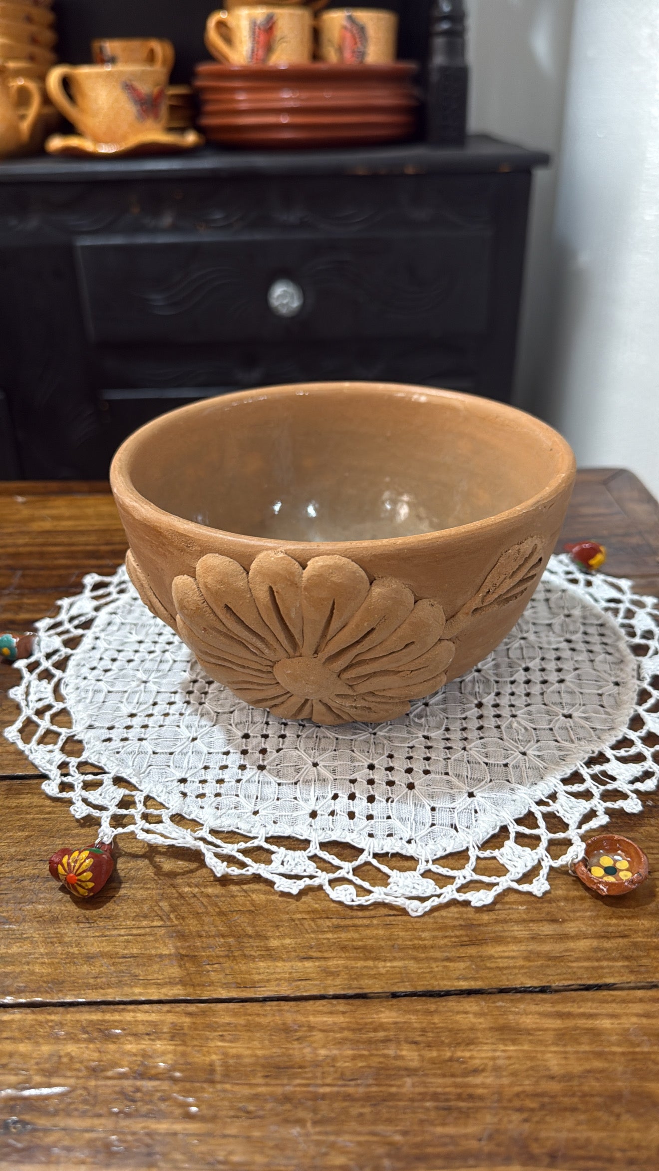 Bowl bordado Atzompa natural
